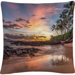 Top 10 ???? Trademark Fine Art Hawaiian Sunset Wonder Decorative Throw Pillow ????