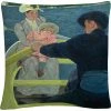 Best Pirce ⌛ Trademark Fine Art Mary Cassatt The Boating Party Decorative Throw Pillow ???? -Bargoose shop unnamed file 1008