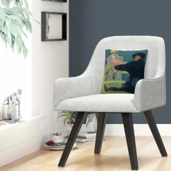 Best Pirce ⌛ Trademark Fine Art Mary Cassatt The Boating Party Decorative Throw Pillow ???? -Bargoose shop unnamed file 1010