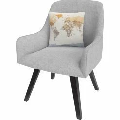 Promo ???? Trademark Fine Art Watercolor Political Map Of The World Decorative Throw Pillow ???? -Bargoose shop unnamed file 1023