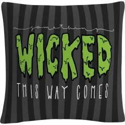 Cheapest ???? Trademark Fine Art Something Wicked This Way Comes ???? Halloween Decorative Pillow ????