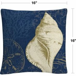 Discount ⌛ Trademark Fine Art Pela Studio Coastal Moonlight IV Teal Decorative Throw Pillow ???? -Bargoose shop unnamed file 104