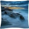 Best Sale ???? Trademark Fine Art Blue Hour For A Blue Ocean Decorative Throw Pillow ???? -Bargoose shop unnamed file 1103