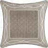 New ???? J. Queen New York Deco Silver 20 In. Square Decorative Throw Pillow ⭐ -Bargoose shop unnamed file 1119