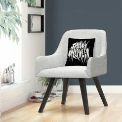 Outlet ???? Trademark Fine Art White Spooky Metal ???? Halloween Decorative Throw Pillow ???? -Bargoose shop unnamed file 1132