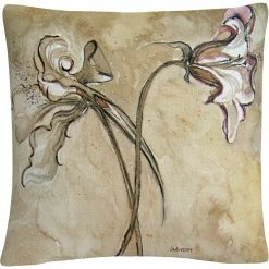 Deals ???? Trademark Fine Art Flower Talks Decorative Throw Pillow ????
