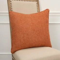 Hot Sale ???? Rizzy Home Solid Orange Polyester Filled Pillow ✔️ -Bargoose shop unnamed file 1138