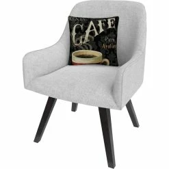 Best Sale ✔️ Trademark Fine Art Lisa Audit Today's Coffee I Decorative Throw Pillow ???? -Bargoose shop unnamed file 1145