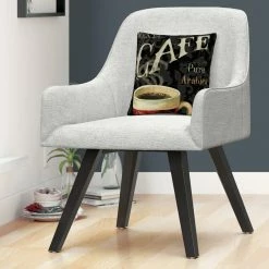 Best Sale ✔️ Trademark Fine Art Lisa Audit Today's Coffee I Decorative Throw Pillow ???? -Bargoose shop unnamed file 1146