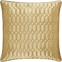 Promo ???? J. Queen New York Satinique Gold 20 In. Square Decorative Throw Pillow ????