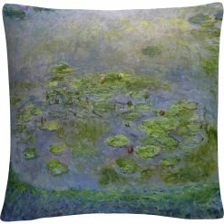 Deals ???? Trademark Fine Art Claude Monet Nympheas Waterlilies Decorative Throw Pillow ????