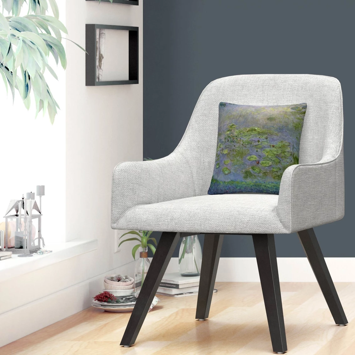 Deals ???? Trademark Fine Art Claude Monet Nympheas Waterlilies Decorative Throw Pillow ???? 5 Deals ???? Trademark Fine Art Claude Monet Nympheas Waterlilies Decorative Throw Pillow ???? - Image 3