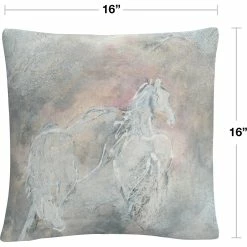 Promo ???? Trademark Fine Art Chris Paschke Blush Horses II Decorative Throw Pillow ???? -Bargoose shop unnamed file 1166
