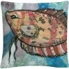 Hot Sale ???? Trademark Fine Art Pascado Rojo Orange Painted Fish Decorative Throw Pillow ????