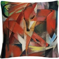 Best deal ✨ Trademark Fine Art Franz Marc The Fox Decorative Throw Pillow ????