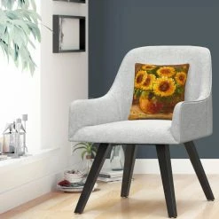 Hot Sale ???? Trademark Fine Art Masters Fine Art Sunflowers Still Life Decorative Throw Pillow ???? -Bargoose shop unnamed file 1230