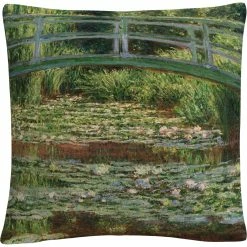 Best Pirce ???? Trademark Fine Art Claude Monet The Japanese Footbridge Decorative Throw Pillow ????