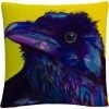 Cheap ❤️ Trademark Fine Art Corvus Animals Pets Painting Bold White Decorative Throw Pillow ???? -Bargoose shop unnamed file 1248