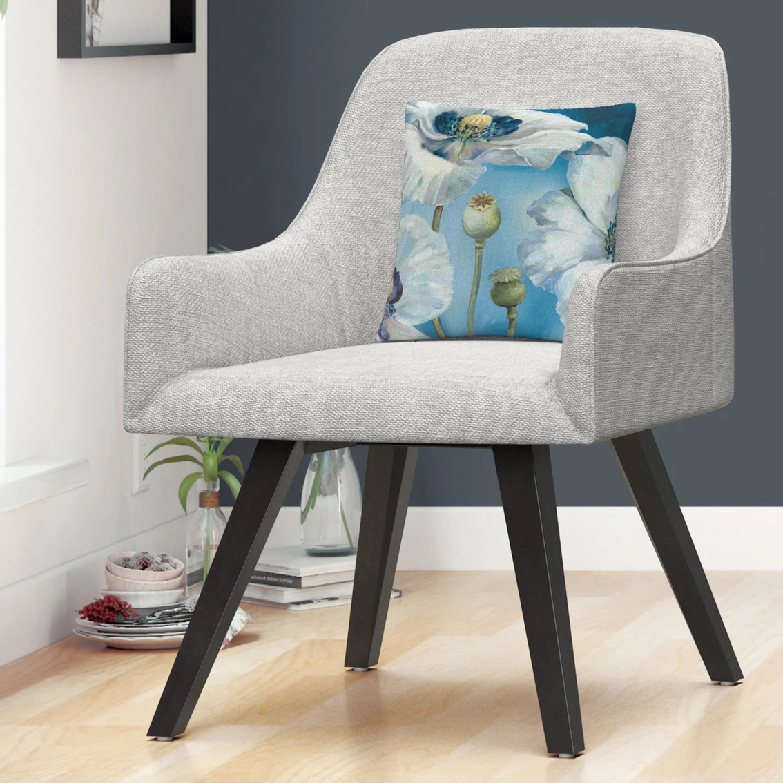 Cheapest ???? Trademark Fine Art Lisa Audit Blue Dance I Decorative Throw Pillow ???? 6 Cheapest ???? Trademark Fine Art Lisa Audit Blue Dance I Decorative Throw Pillow ???? - Image 4