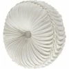 Buy ???? J. Queen New York Lauralynn White Tufted Round Decorative Throw Pillow ✔️