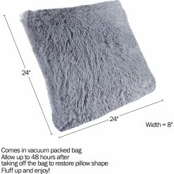 New ???? Hastings Home 24 In. Faux Fur Shag Pillow ???? -Bargoose shop unnamed file 1278