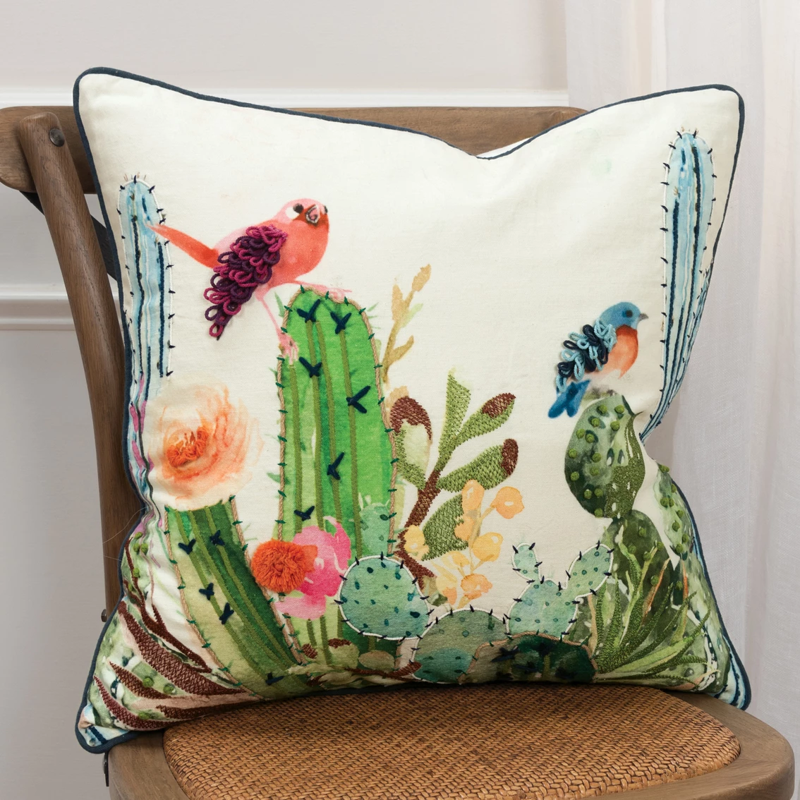 Deals ⭐ Rizzy Home Birds 20 X 20 In. Polyester Filled Pillow ???? 4 Deals ⭐ Rizzy Home Birds 20 X 20 In. Polyester Filled Pillow ???? - Image 2