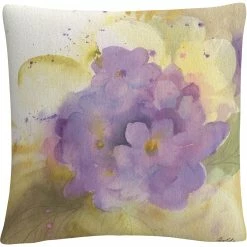 Outlet ???? Trademark Fine Art Violets Purple Soft Floral Motif Decorative Throw Pillow ????