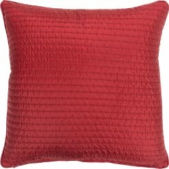 Wholesale ???? Rizzy Home Solid Deep Red Polyester Filled Pillow ????