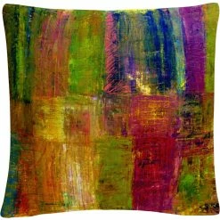 Coupon ???? Trademark Fine Art Color Abstract Decorative Throw Pillow ????
