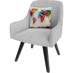 Deals ✨ Trademark Fine Art Michael Tompsett Paint Splashes World Map Decorative Pillow ???? -Bargoose shop unnamed file 133
