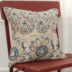 Deals ???? Rizzy Home Medallion Orange Polyester Filled Pillow ???? -Bargoose shop unnamed file 1332