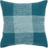 Promo ⌛ Rizzy Home Plaid Dark Teal Polyester Filled Pillow 20 In. X 20 In. ???? -Bargoose shop unnamed file 1339