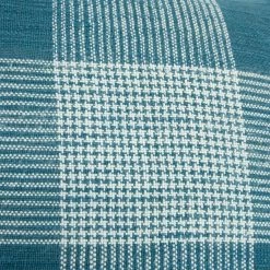 Promo ⌛ Rizzy Home Plaid Dark Teal Polyester Filled Pillow 20 In. X 20 In. ???? -Bargoose shop unnamed file 1341