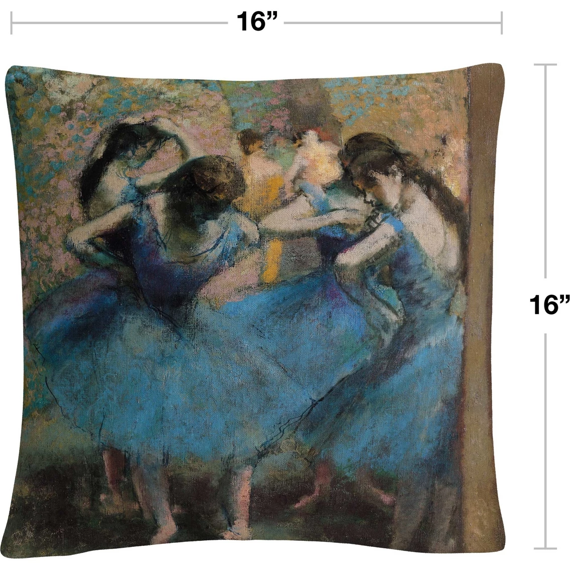 Coupon ???? Trademark Fine Art Edgar Degas Dancers In Blue 1890 Decorative Throw Pillow ❤️ 4 Coupon ???? Trademark Fine Art Edgar Degas Dancers In Blue 1890 Decorative Throw Pillow ❤️ - Image 2