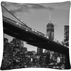 Cheap ???? Trademark Fine Art Brooklyn Bridge 5 Decorative Throw Pillow ????