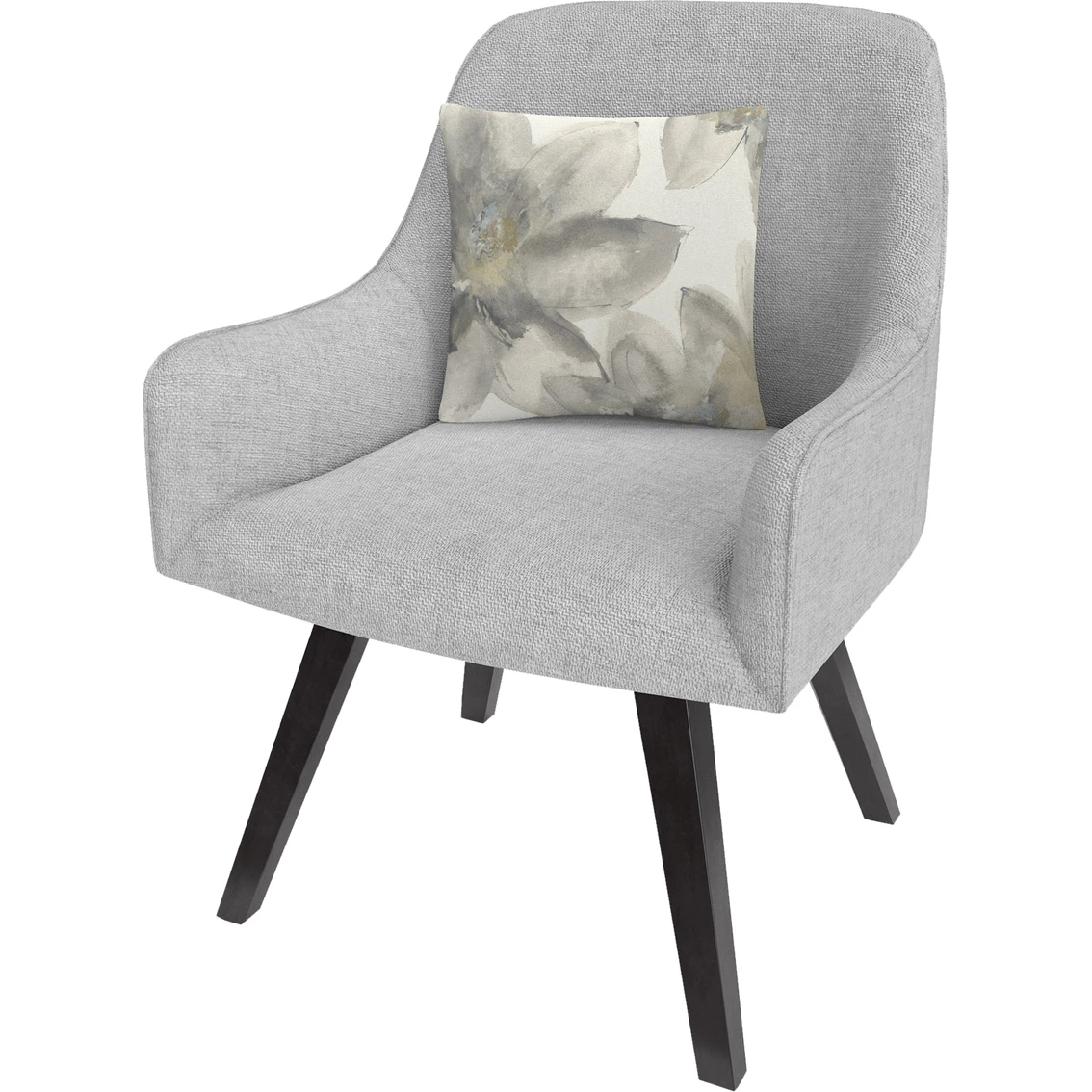 Cheapest ✔️ Trademark Fine Art Chris Paschke Gray And Silver Flowers I Decorative Throw Pillow ???? 4 Cheapest ✔️ Trademark Fine Art Chris Paschke Gray And Silver Flowers I Decorative Throw Pillow ???? - Image 2