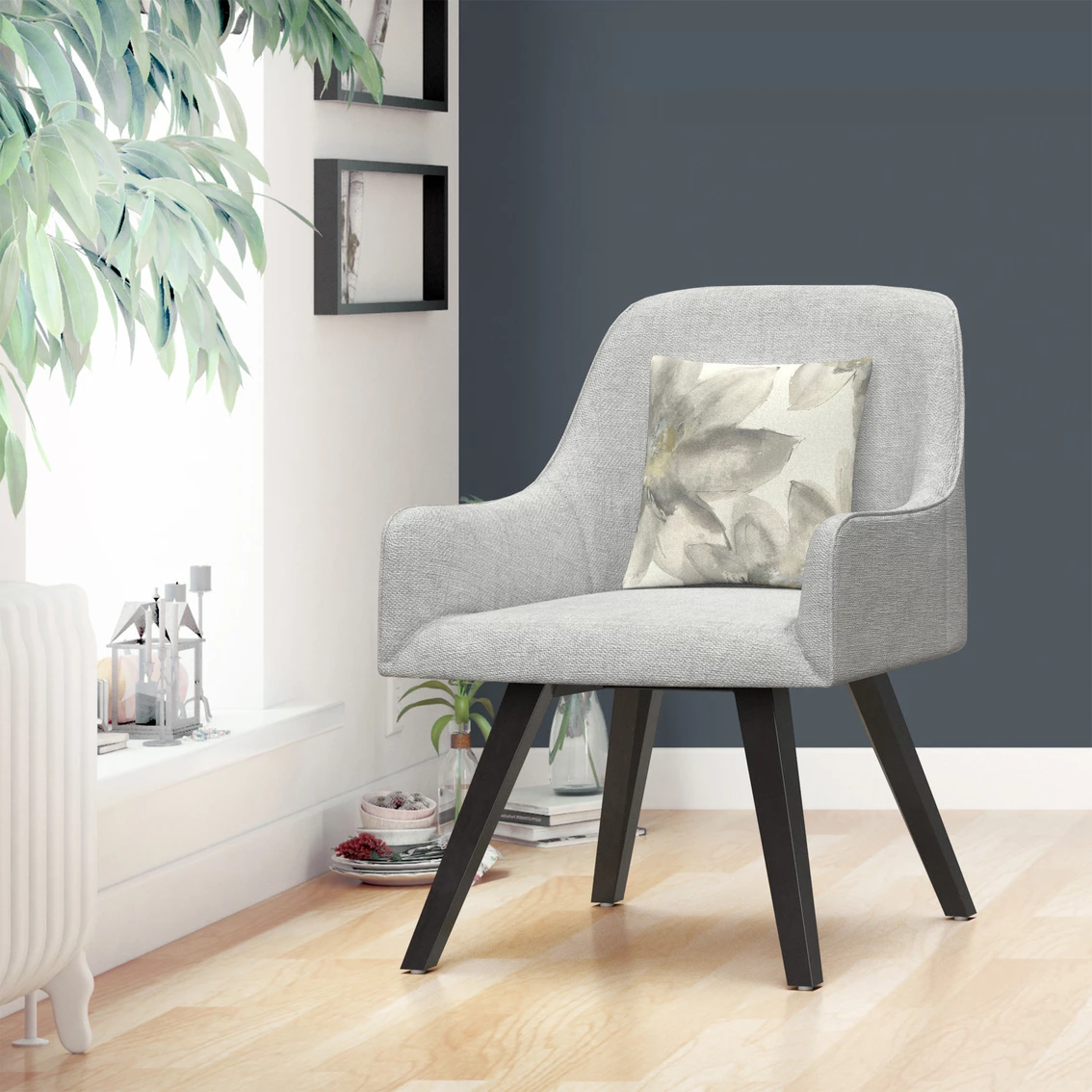 Cheapest ✔️ Trademark Fine Art Chris Paschke Gray And Silver Flowers I Decorative Throw Pillow ???? 5 Cheapest ✔️ Trademark Fine Art Chris Paschke Gray And Silver Flowers I Decorative Throw Pillow ???? - Image 3