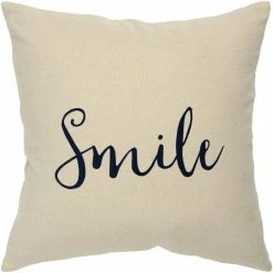 Promo ???? Rizzy Home Sentiment 20 In. X 20 In. Zipper Closure Polyester Filled Pillow ????