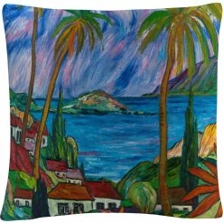 Hot Sale ???? Trademark Fine Art Manor Shadian Tropical Paradise Decorative Throw Pillow ????