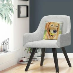 New ❤️ Trademark Fine Art Pat Saunders White Gus Decorative Throw Pillow ???? -Bargoose shop unnamed file 1431