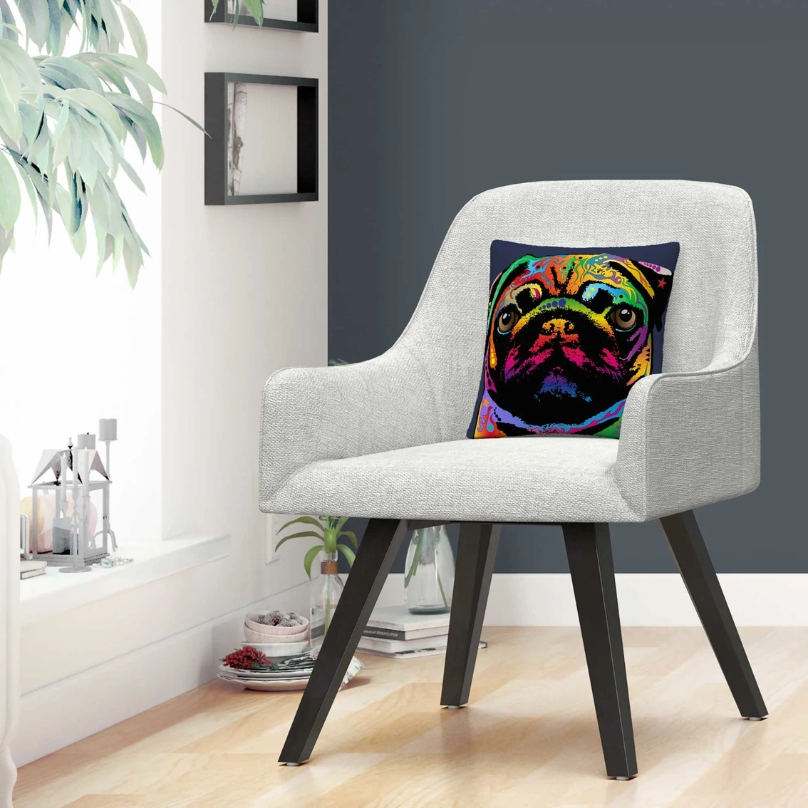 Cheapest ???? Trademark Fine Art Pug ???? Dog Decorative Throw Pillow ⭐ 6 Cheapest ???? Trademark Fine Art Pug ???? Dog Decorative Throw Pillow ⭐ - Image 4
