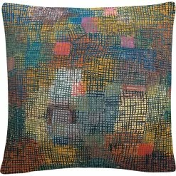 Cheap ???? Trademark Fine Art Paul Klee Colors From A Distance Decorative Throw Pillow ????