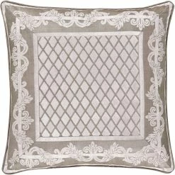 Outlet ???? J. Queen New York Bel Air Sand Square Decorative Throw Pillow ⭐
