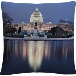 Deals ???? Trademark Fine Art Capitol Reflections Decorative Throw Pillow ????