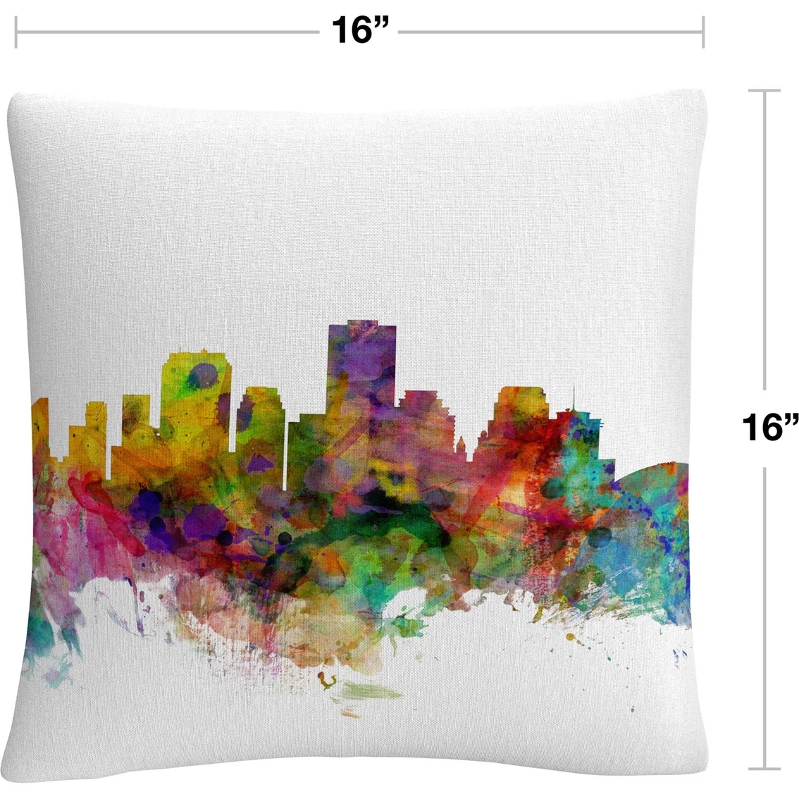Best Sale ✔️ Trademark Fine Art Michael Tompsett New Orleans Louisiana Skyline Decorative Pillow ⭐ 4 Best Sale ✔️ Trademark Fine Art Michael Tompsett New Orleans Louisiana Skyline Decorative Pillow ⭐ - Image 2