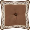 Promo ???? J. Queen New York Timber Gold Square Decorative Throw Pillow 18 In. ????