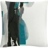 Promo ⌛ Trademark Fine Art Chris Paschke Black And Teal II Decorative Throw Pillow ???? -Bargoose shop unnamed file 1564