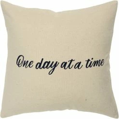 Promo ???? Rizzy Home Sentiment 20 In. X 20 In. Zipper Closure Polyester Filled Pillow ????