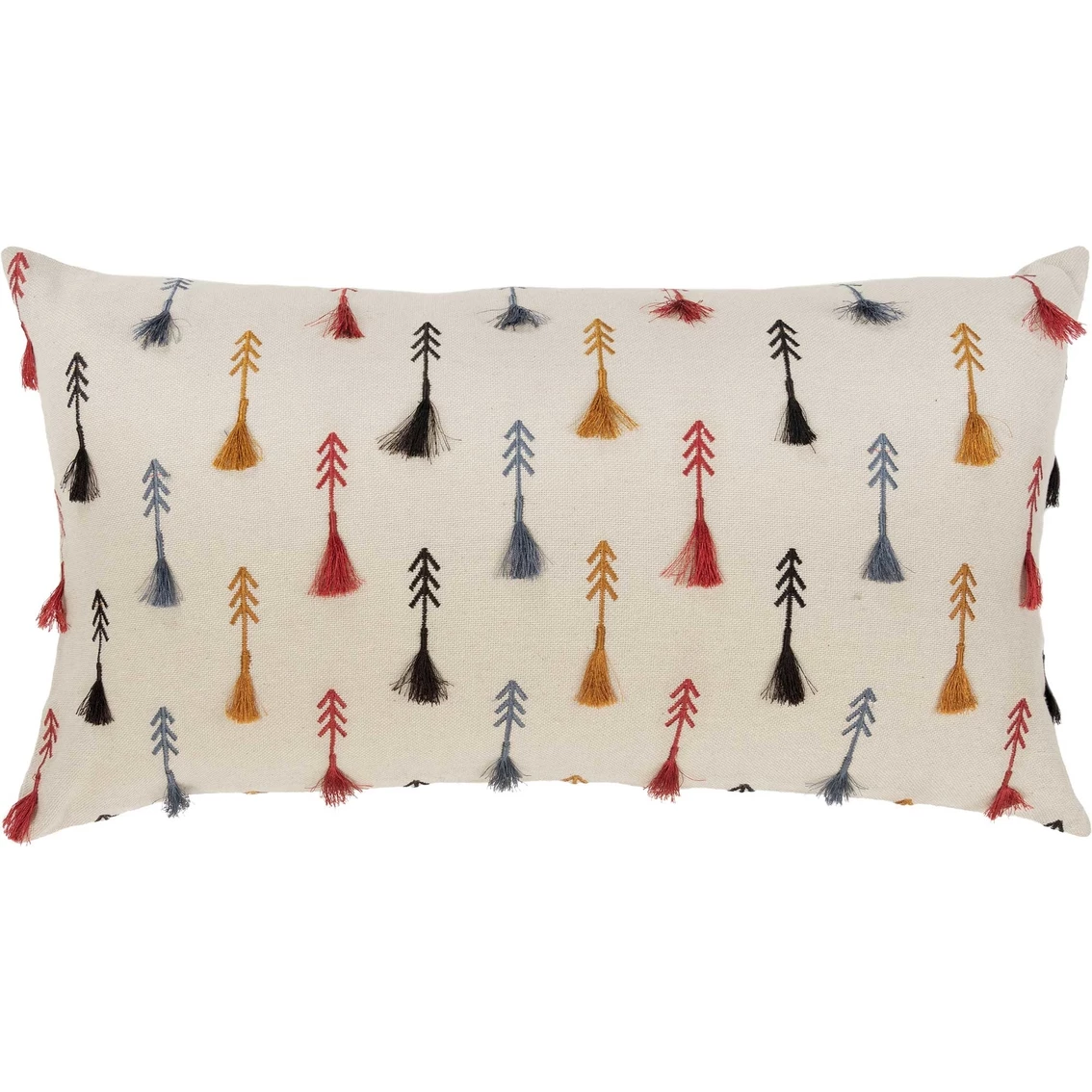 New ⭐ Rizzy Home Embroidered Arrows 14 X 26 In. Polyester Filled Pillow ???? 3 New ⭐ Rizzy Home Embroidered Arrows 14 X 26 In. Polyester Filled Pillow ????