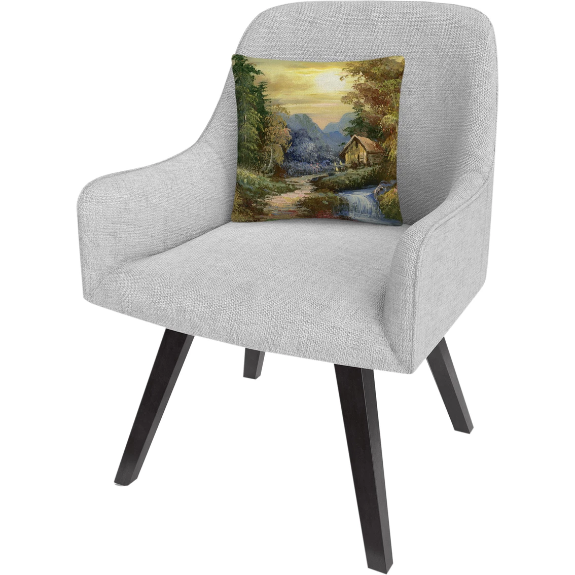Promo ???? Trademark Fine Art Tranquility Rustic Landscape Decorative Throw Pillow ???? 4 Promo ???? Trademark Fine Art Tranquility Rustic Landscape Decorative Throw Pillow ???? - Image 2